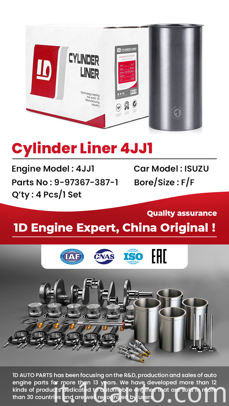 ISUZU 4JJ1 Cylinder Liner 